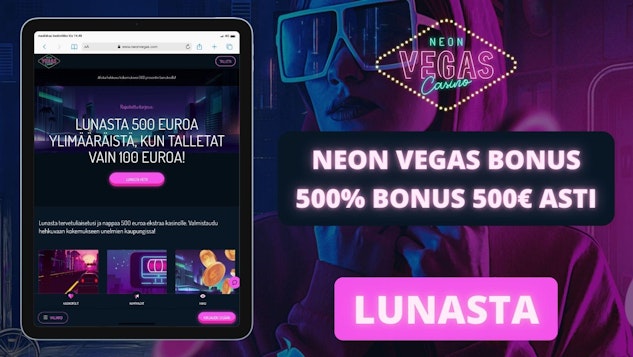Kasinosivustoni Neon Vegasin erikoistarjous