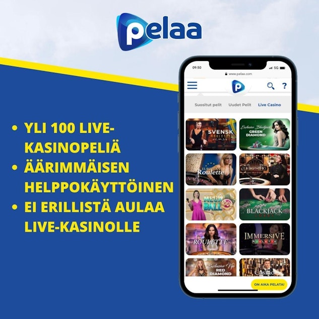 Esittelyssä Pelaa Casinon live-kasino