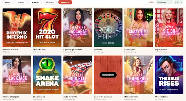 Esittelyssä Rapid Casino Suomen pelivalikoima