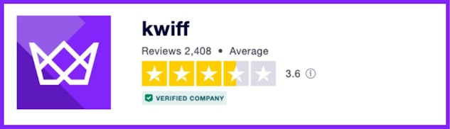 Kuvassa esittelyssä Betkwiff kasinon pisteytys Suomessa Trustpilot.com -sivustolla.