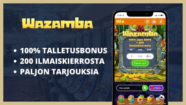 Parhaat bonukset kasinolla ilman rekisteröitymistä wazamba