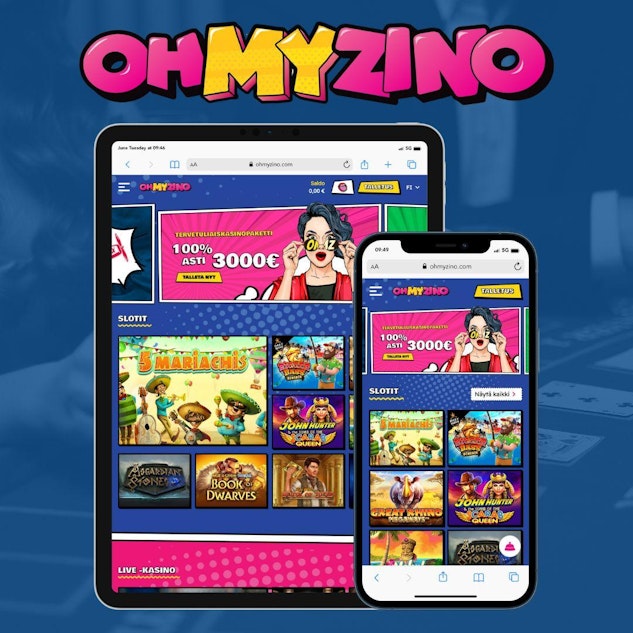 Ohmyzino mobiili eri laitteilla