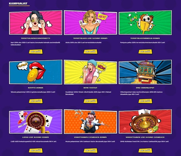 Ohmyzino suomen kampanjat kasinolle