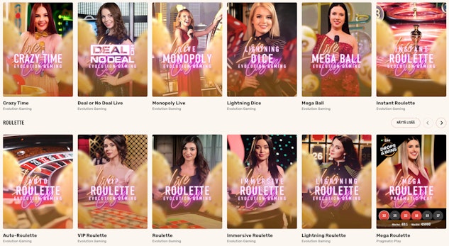 Esittelyssä Rapid Casino Suomen live-kasinon valikoima