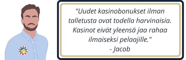 Uudet kasinobonukset ilman talletusta ovat harvinaisia