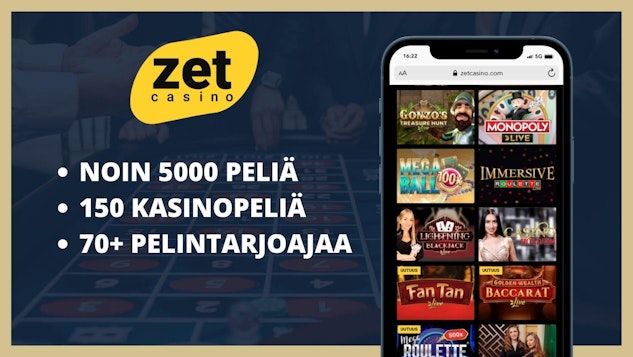 Paras valikoima kasinolla ilman rekisteröitymistä Zetcasino