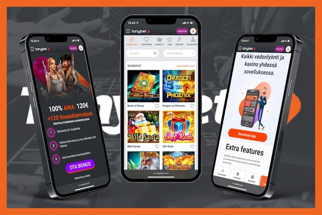 Tonybet casino kaytossa mobiilissa